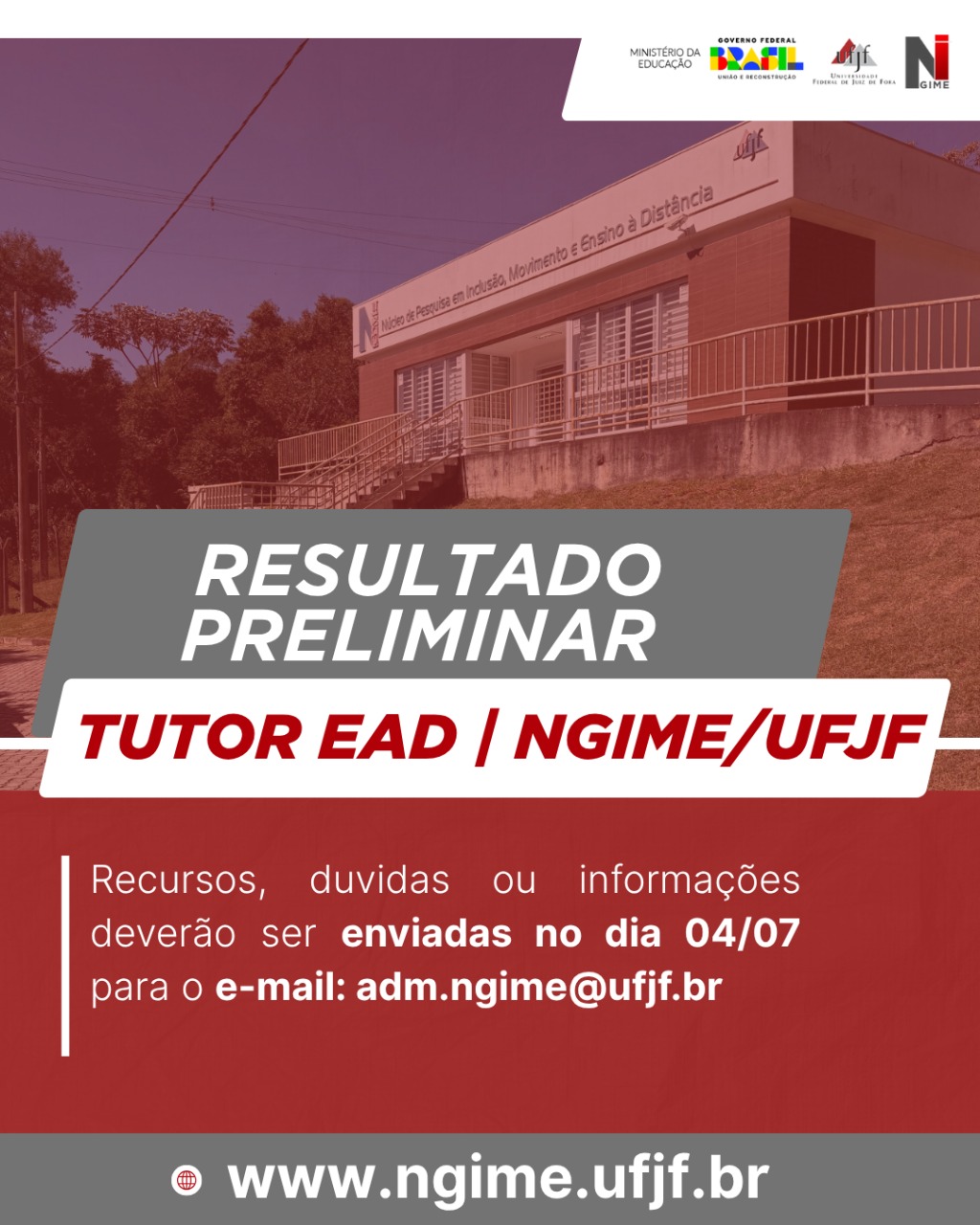 Leia mais sobre o artigo EDITAL PARA TUTOR DE ENSINO – Resultado parcial da fase de admissibilidade e análise curricular