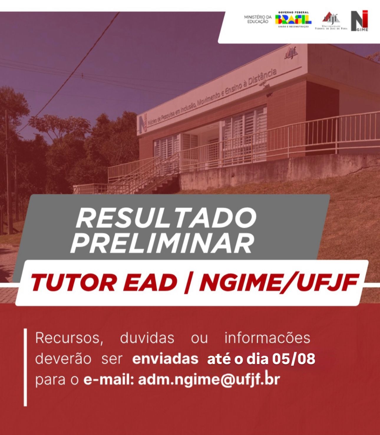 Leia mais sobre o artigo SELEÇÃO DE TUTOR – TURMAS 2  Resultado parcial da primeira fase – análise documental. Veja aqui!