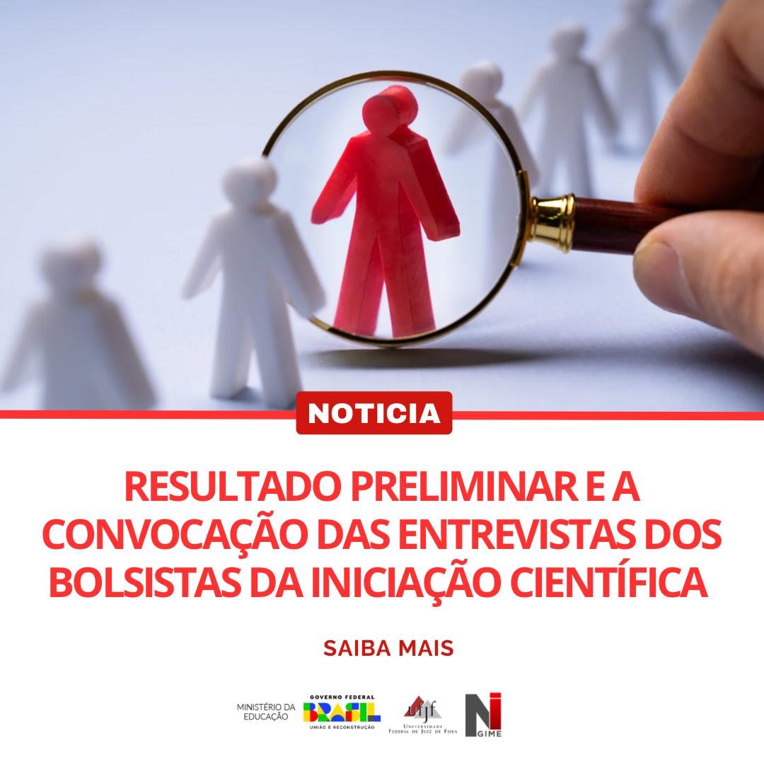 Leia mais sobre o artigo SELEÇÃO DE BOLSISTAS DE INICIAÇÃO CIENTIFÍCA
