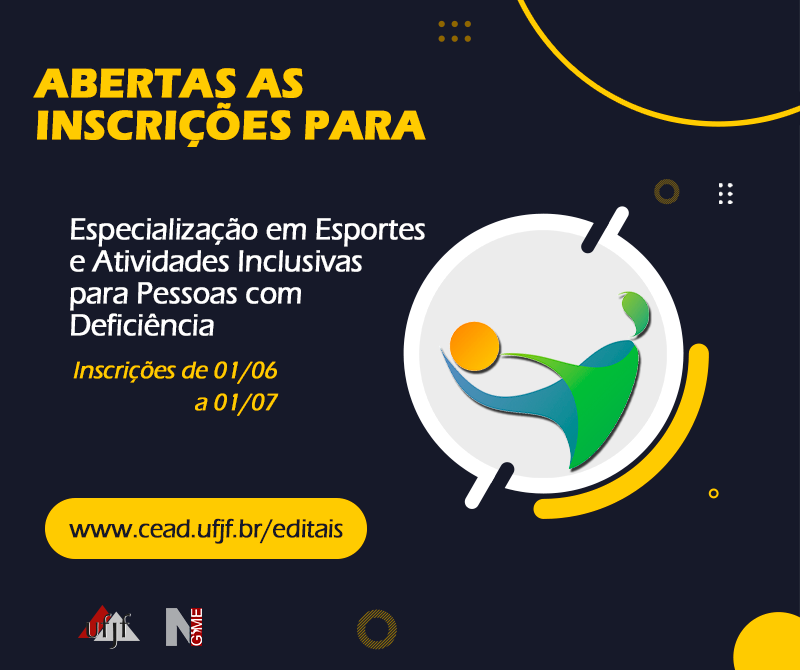 Leia mais sobre o artigo Pós graduação EaD semipresencial em Esportes e Atividades Físicas Inclusivas para Pessoas com Deficiência – Inscrições abertas!
