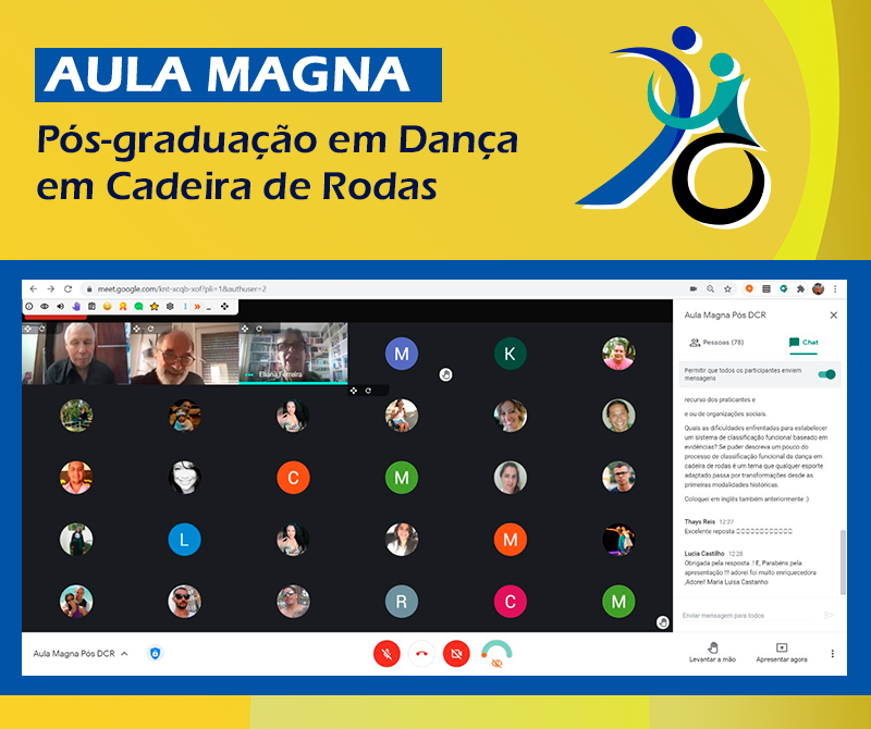 Leia mais sobre o artigo Aula magna da pós-graduação em Dança em Cadeira de Rodas tem recorde de participantes