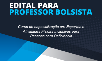 Inscrições abertas para professor bolsista em curso de especialização EaD