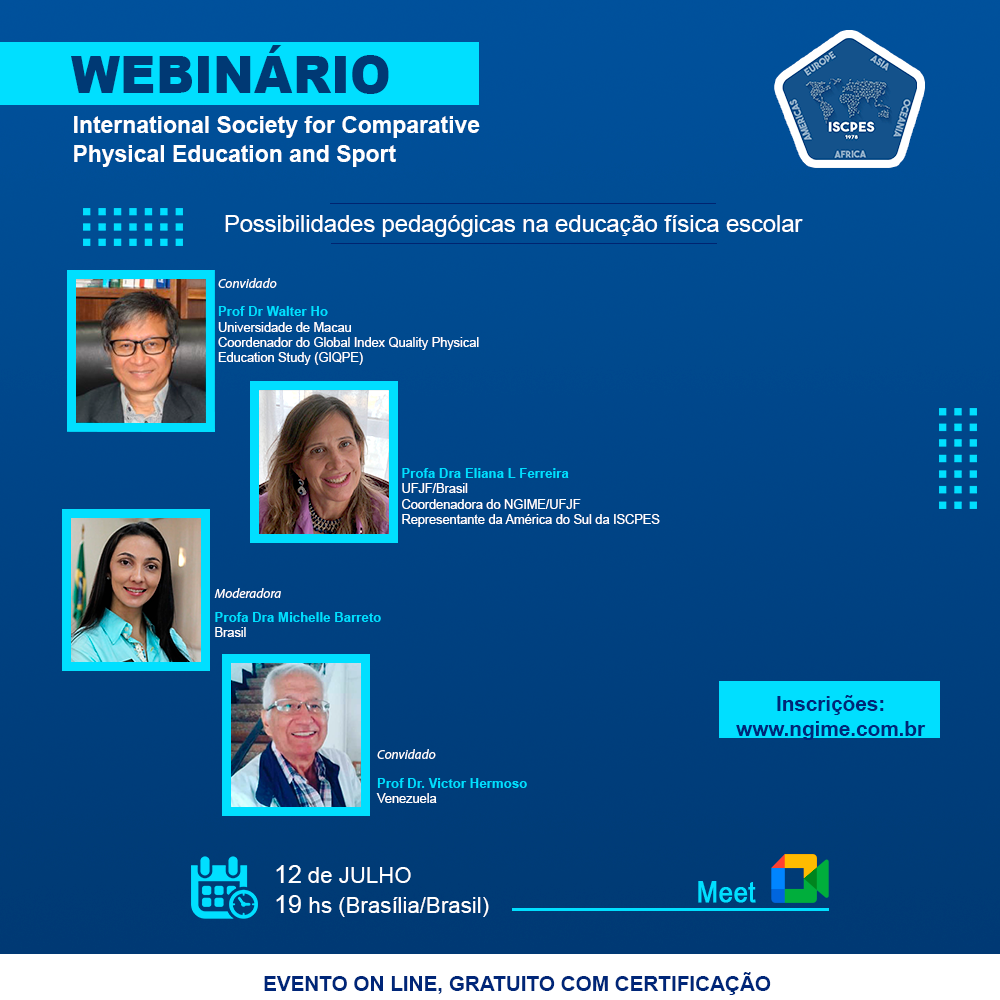 Leia mais sobre o artigo Webinário da ISCPES sobre pedagogia na Ed. Física – Inscreva-se aqui