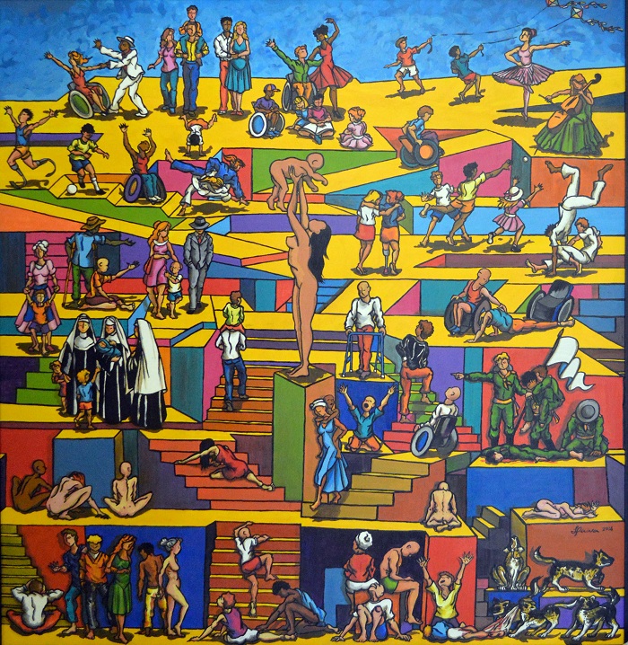 Leia mais sobre o artigo Artista plástico retrata acessibilidade em obra feita para NGIME
