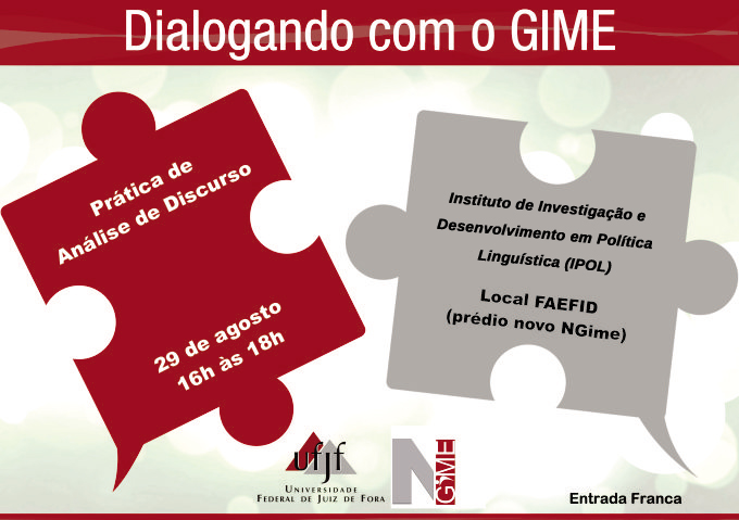 Leia mais sobre o artigo Dialogando com o Gime discute prática de Análise de Discurso